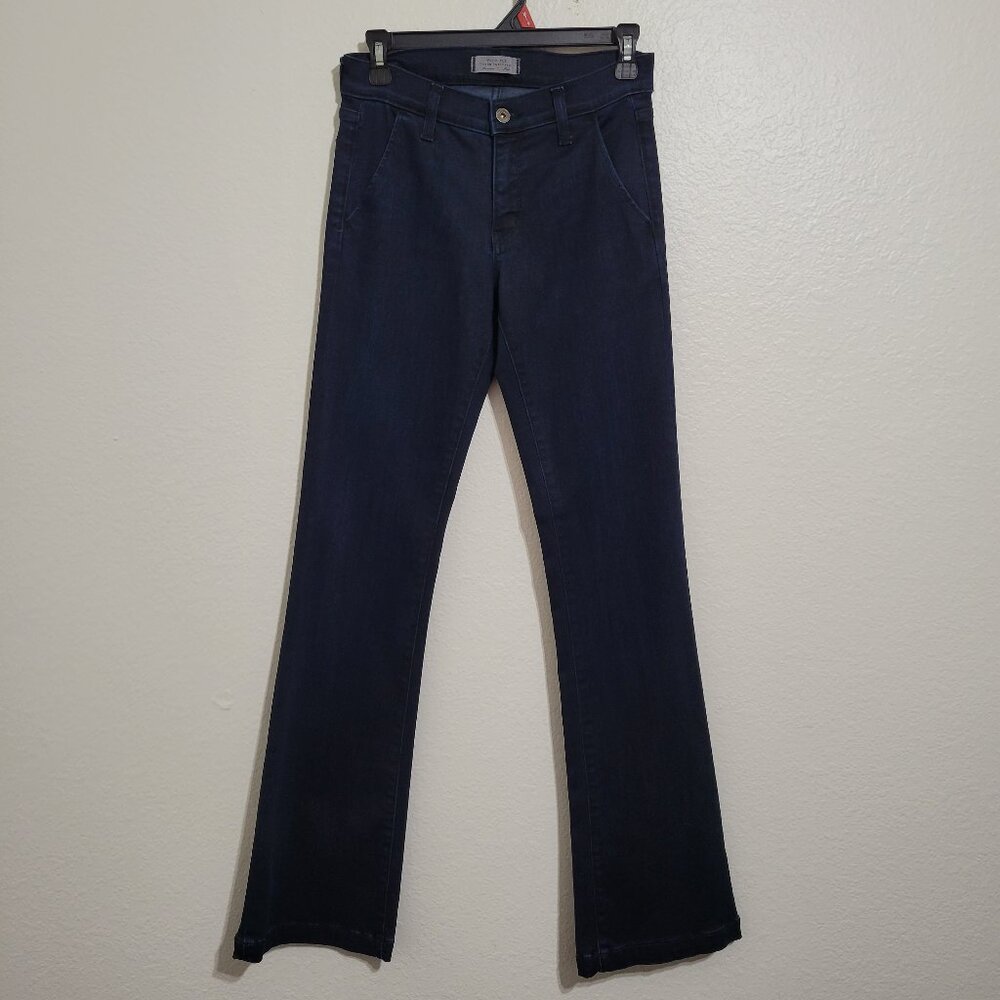 Principle Denim Allure Dark Wash High Rise Wide Leg Jeans Size 27